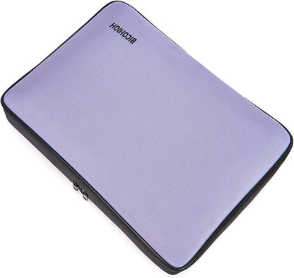 Portable Document Bag, Important Document Organizer, Storage Pouch File Folder for Important Papers, Emergency Binder, Birth Certificates, Social Security Cards, Passports, Photos (Purple;)