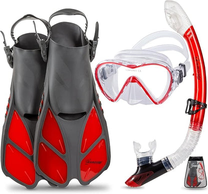 Seavenger Aviator Snorkeling Set with Gear Bag