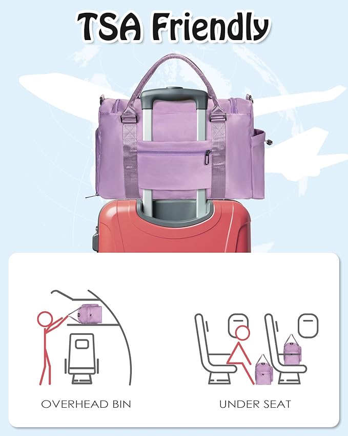 Gifts for 3 4 5 6 7 8 9 10 11 12 13 Year Old Girls, Sports Gym Bag for Kids Girls Boys, Travel Duffel Bag, Daughter Gifts from Mom, Girls Women Teacher Gifts