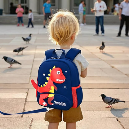 Padgene Toddler Backpacks Kids Preschool Backpack Waterproof Neoprene Animal Schoolbag Lunch backpack 3D Cartoon Mini Travel Bag for Boys Girls Ages 3-5