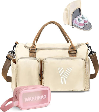 Gifts for Daughter Age 8 9 10 11 12 13 14 15 16, Initial Travel Duffel Bag, Graduation Gifts for Her, women birthday gifts, Monogram Overnight Bag, Gift for Friend Sister Women Gifts