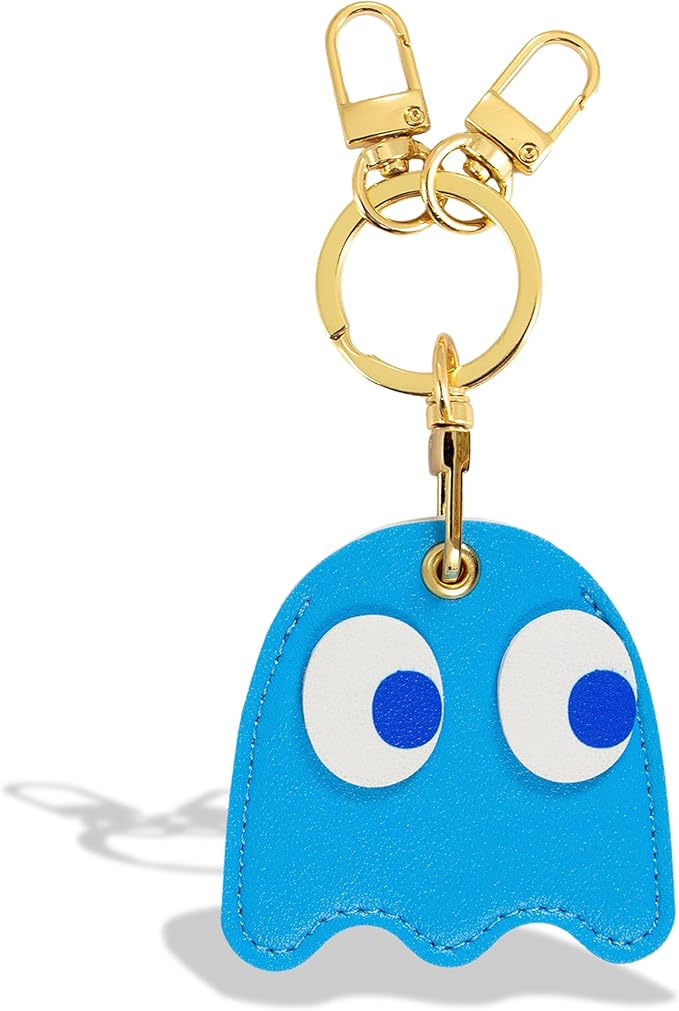 Sonix Keychain Case Compatible with Apple AirTag | Protective AirTag Cover Keychain Charm | Pac-Man Classic - Inky
