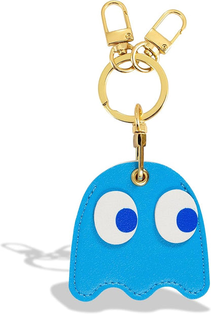 Sonix Keychain Case Compatible with Apple AirTag | Protective AirTag Cover Keychain Charm | Pac-Man Classic - Inky