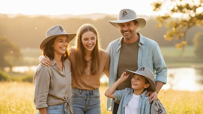 The Life Western Cowboy Hat, Sand Color, with Travel Storage Bag