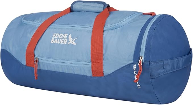 Eddie Bauer Stowaway Packable Duffel Bag | Travel | Foldable | Lightweight | Durable | Ripstop Polyester