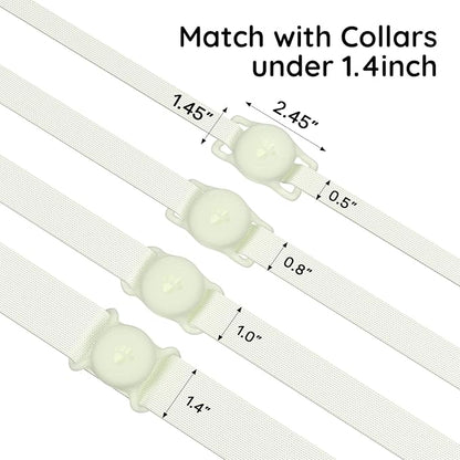 for AirTag Dog Collar Holder, Dog Air Tag Holder, IP68-Waterproof | Lightweight Silicone | Anti-Lost | Ultra-Durable | Compatible with Apple AirTags (Luminous)
