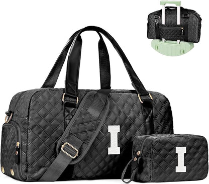 Teen Girl Gifts Trendy Stuff, Personalized Gifts, Initial Travel Duffel Bag or Teens, Monogram Overnight Bag, Trendy Stuff Gifts for Girls Friend Birthday Teacher Gift