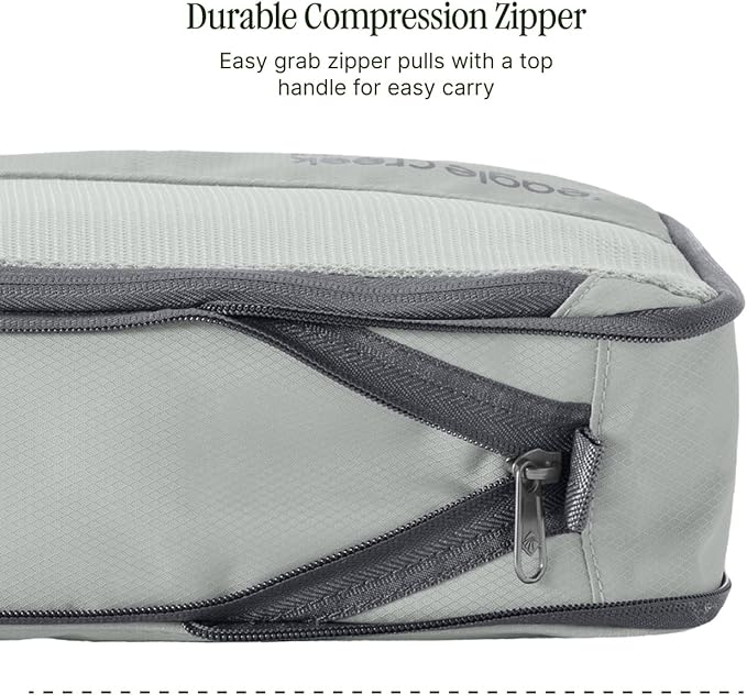 Eagle Creek Pack-It Isolate Compression Cube - Lightweight Compression Cube for Optimizing Luggage Space - Easy-Grab Zipper - Convenient Top Handle - Recycled Materials - Small
