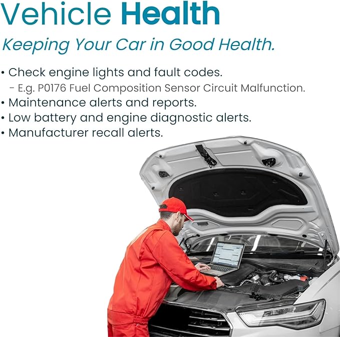 Vyncs - GPS Tracker for Vehicles, [No Monthly Fee], 4G LTE, Vehicle Location, Trip History, Driving Alerts, GeoFence, Fuel Economy, OBD Fault Codes, USA-Developed, Family or Fleets