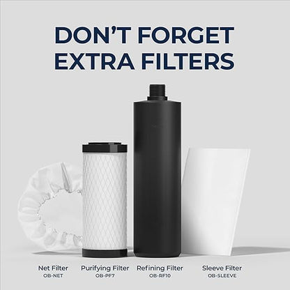 Outback Water Filter Replacement Kit for Gravity Fed Emergency Drinking System - Extra Water Filtration for Survival, Off-Grid, Disaster Preparedness, & Camping Gear, Bug Out Kit