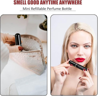 Travel Refillable Perfume Bottle - 8ML Perfume Refillable Bottle Atomizer Sprayer for Perfume Small and Portable, Easy to Filling Suitable for Traveling Outgoing(4pcs, 8ml)