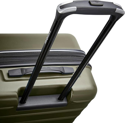 Samsonite Omni 2-2pc Hardside Luggage Set (21/28) - Carry-On & Large Checked - Spinner Wheels - Scratch Resistant Hardshell - Airline-Approved - Lightweight Expandable Polycarbonate - Vita Olive