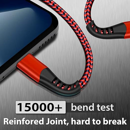 cugunu USB C to Lightning Cable 3 Pack 6FT iPhone Charger Apple MFi Certified Power Delivery Fast Charging Cord Compatible with iPhone 14/13/12/11/XS/XR/X/8
