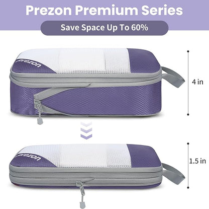 8 Set/6 Set/4 Set Compression Packing Cubes for Travel, Lightweight Vacation Travel Essentials, Travel Accessories for Suitcase Organizer Bags Set, Durable Luggage Organizer