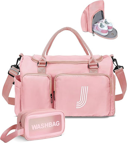 Teen Girl Gifts Trendy Stuff, Personalized Gifts, Initial Travel Duffle Bag, Personalized Weekender Bag,Monogram Overnight Bag, Trendy Stuff Gifts for Girls Friend Birthday Gift