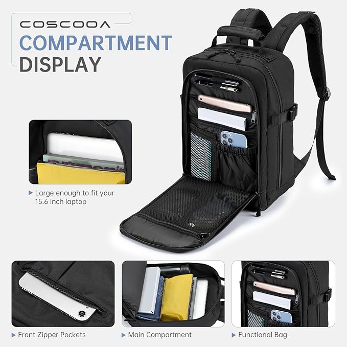 Small Travel Backpack 20L,United Airlines Personal Item Bag 17x10x9 inch,Flight Approved Underseat Ryanair 40x20x25 CM Carry on Luggage Bag,Mochila de Viaje,Cabin Size Backpack