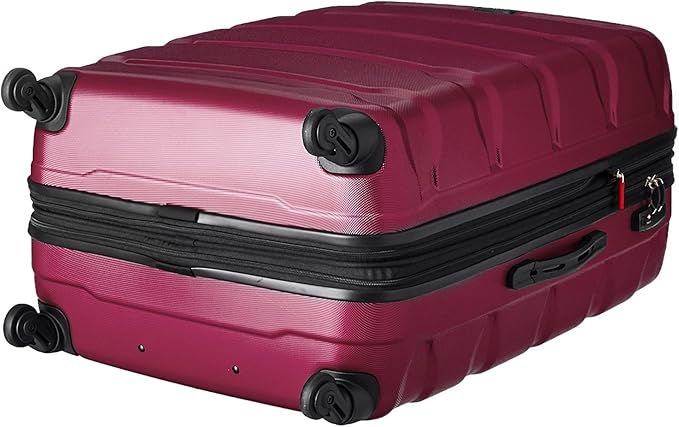 Samsonite Omni PC Hardside Expandable Luggage with Spinner Wheels, Radiant Pink, 3-Piece Set (20/24/28)