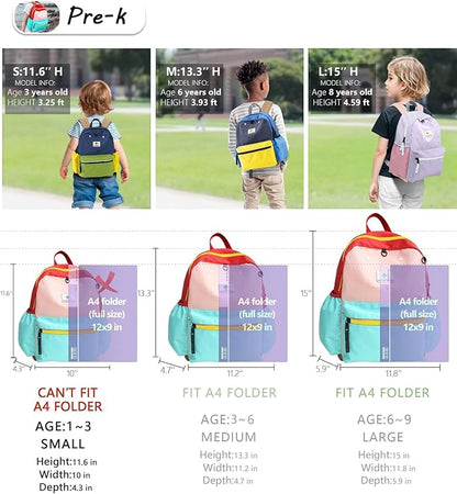 Preschool Toddler Backpack For Boys Girls, School Mini & Travel, Small Kids Child Backpacks, Kindergarten Elementary bag, 11.6" H