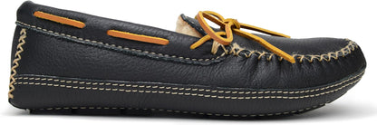 Minnetonka Men's Sheepskin-Lined Moose Slippers
