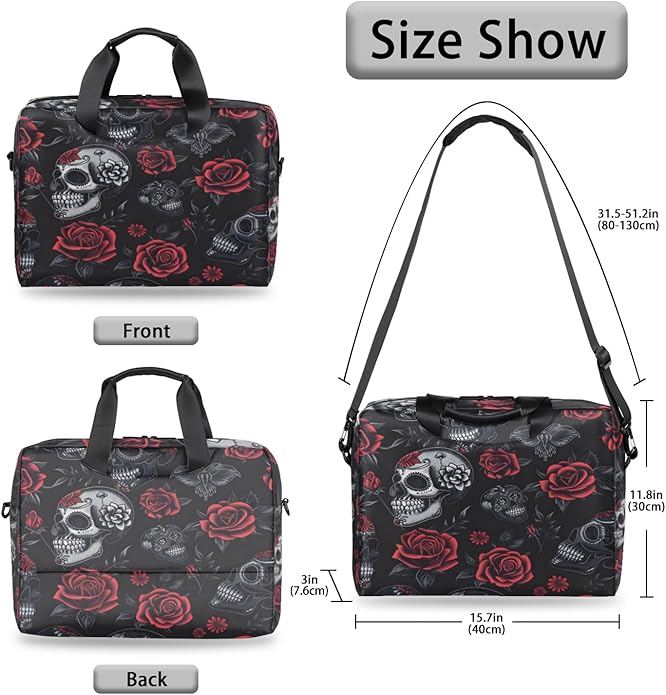 Laptop Bag Bohemian Mandala Laptop Satchel Briefcase Adjustable shoulder Carrying for MacBook Pro 16 inch