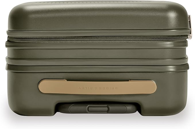 Briggs & Riley 21" Global Carry On Expandable Spinner - Luggage for Travel, Suitcases with Wheels, Hardside Rolling Bag for Men & Women, Self-Repairing Zipper - Sympatico Collection, Olive