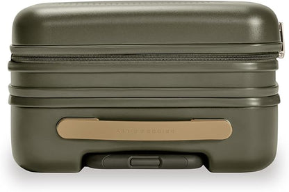 Briggs & Riley 21" Global Carry On Expandable Spinner - Luggage for Travel, Suitcases with Wheels, Hardside Rolling Bag for Men & Women, Self-Repairing Zipper - Sympatico Collection, Olive