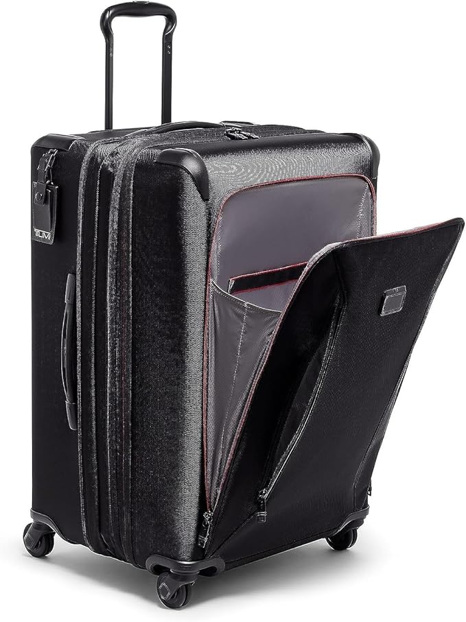 TUMI - Aerotour 4 Wheel Expandable Luggage - Men's and Women's Lightweight Business and Leisure Travel Suitcase - 26" Short Trip Expandable Packing Case, Black