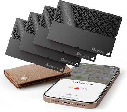 2025 [Apple MFi Certified] (iOS Only) Bluetooth Tracker Smart Card for Apple Find My iPhone Wallet GPS Tracker, 5-10 Years Staying Power, Keys Finder and Item Locator for Keys, Bags, Passport