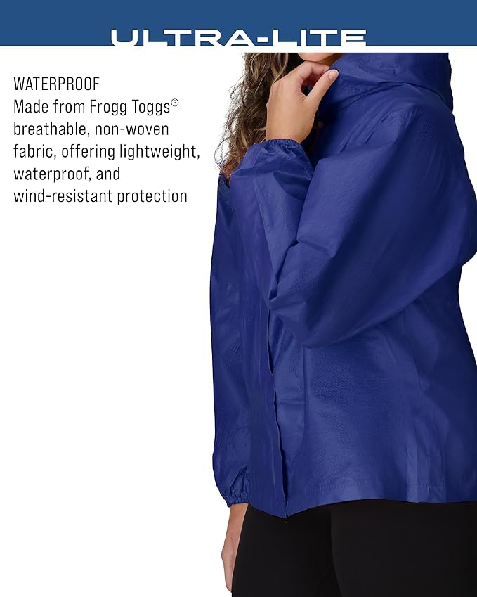 FROGG TOGGS Women's Ultra-Lite2 2-Layer Waterproof Breathable Rain Jacket