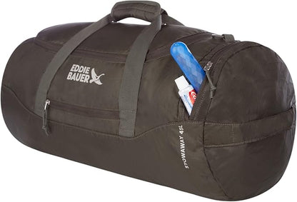Eddie Bauer Stowaway Packable Duffel Bag | Travel | Foldable | Lightweight | Durable | Ripstop Polyester
