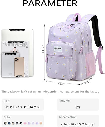 abshoo Classical Basic Travel Backpack For School Water Resistant Bookbag