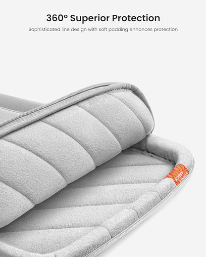 tomtoc 360 Protective Laptop Carrying Case compatible with 14-inch MacBook Pro M5/M4/M3/M2/M1 Pro/Max A3434 A3112 A3401 A3185 2025-2021, 12.9-13 Inch iPad Pro/Air, Water-Resistant Accessory Sleeve Bag