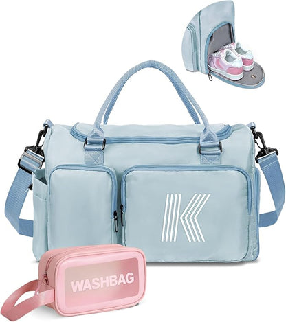 Duffle Travel Bag, Sports Gym Bag, Personalized Weekender Bag,Monogram Overnight Bag, Birthday Gifts Daughter Gifts