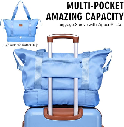 Krute Luggage Sets 5 Pieces Suitcase Set Hard Shell Carry On Luggage with Spinner Wheels TSA Approved Durable PC+ABS Hard Side Suit Case