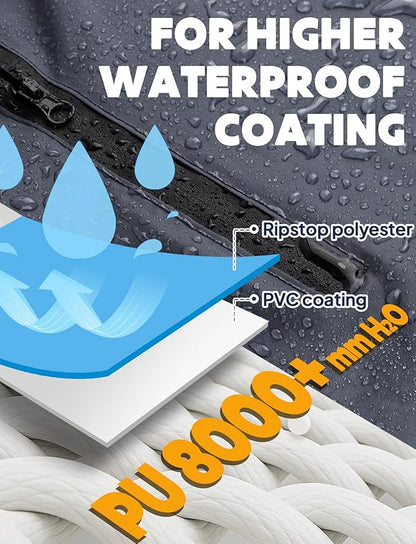 ANYOO Waterproof Rain Poncho Bike Bicycle Rain Capes Lightweight Compact Reusable for Adults