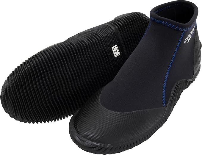 Cressi Adult Neoprene Diving Boots with Anti-Slip Rubber Sole for Water Sports | Ibiza 3mm