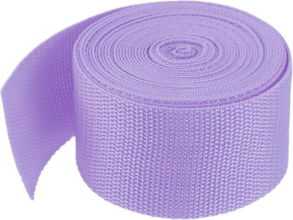 MECCANIXITY Lightweight Polypropylene Webbing Strap 2" 5 Yard Backpack Strapping Band Lavender Purple for Outdoor Luggage Cargo Straps