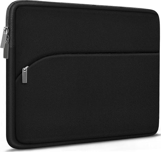 Laptop Case 13.3 inch, Durable Laptop Sleeve 14 inch, Portable Monitor Protective Computer Sleeve with Front Pocket Computer Bag Compatible with MacBook Air Pro 13.3 inch 14 inch, Dell, HP, Black