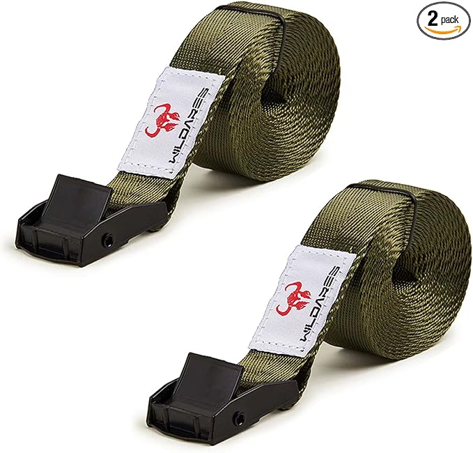 1" x 6.6' Trail Cam Strap,Game Camera Straps,Trail Camera mounting Straps,1800 lbs,Heavy-Duty,Tree Belts,Durable Nylon Fiber,Long-Lasting Alloy Buckle,Pack of 2