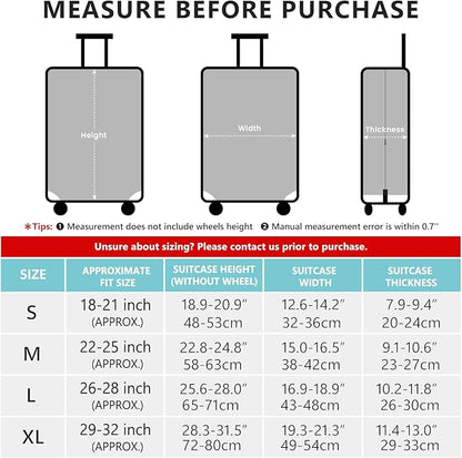 Travelkin Luggage Covers For Suitcase Tsa Approved,Suitcase Cover Protector Fit 18-32 Inch Luggage