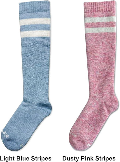 Alpaca Wool Heavyweight 15-25 mmHg Knee High Compression Support Socks Thick Winter Thermal Warm Soft Travel Flying