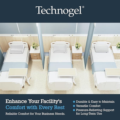 Technogel Deluxe Cooling Gel Pillow - Patented Cooling Technology, Odorless Memory Foam – Breatable Ergonomic Support for Side & Back Sleepers with Washable Cover, 4.5" (Medium)
