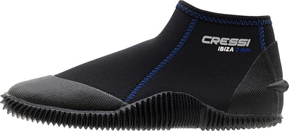 Cressi Adult Neoprene Diving Boots with Anti-Slip Rubber Sole for Water Sports | Ibiza 3mm