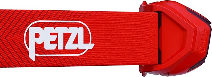 PETZL ACTIK Headlamp - Powerful 450 Lumen Light with Red Lighting, for Hiking, Climbing, Running, and Camping - Red