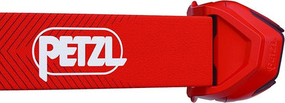 PETZL ACTIK Headlamp - Powerful 450 Lumen Light with Red Lighting, for Hiking, Climbing, Running, and Camping - Red