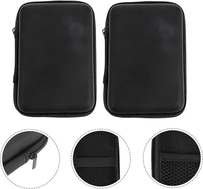 2pcs Travel Gadget Bag Compact Shockproof Electronic Accessories Organizer Pouch for Cable Charger Power Bank Earphones Storage