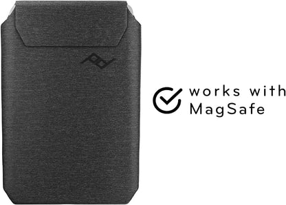 Peak Design Mobile Slim Wallet, Slim Profile, Weatherproof Nylon Fabric, Connects to Mobile Cases, MagSafe Compatible, for iPhone, Samsung and Google Pixel Phones