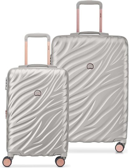 DELSEY PARIS Alexis Lightweight Luggage 2-Piece Set (21"/25"), Expandable Spinner Double Wheel Hardshell Suitcases with TSA Lock