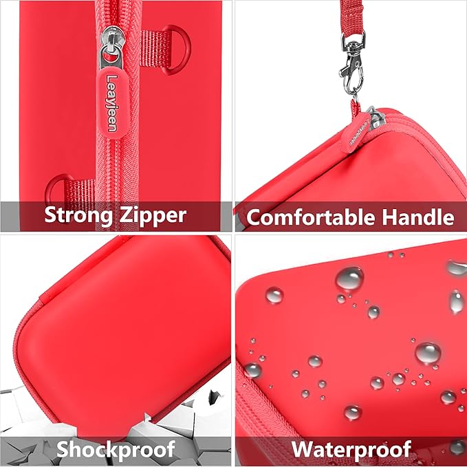 Leayjeen Camera Case Compatible with Kodak PIXPRO WPZ2 Rugged Waterproof Digital Camera,Underwater 1080P Full HD Photography Camera Case-Red(Case Only)
