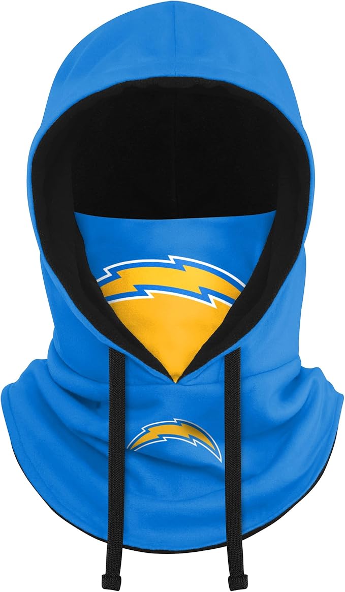 NFL Team Logo Team Color Drawstring Winter Cap Hooded Gaiter Balaclava Face Cover